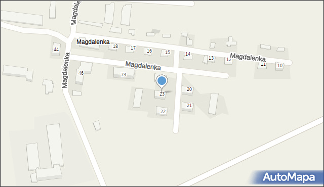 Magdalenka, Magdalenka, 23, mapa Magdalenka