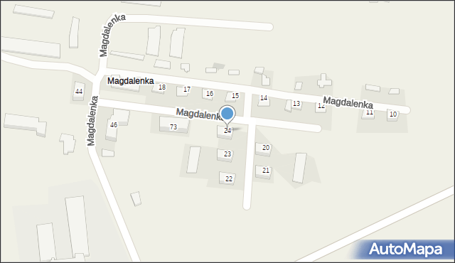 Magdalenka, Magdalenka, 24, mapa Magdalenka