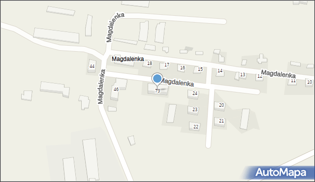 Magdalenka, Magdalenka, 73, mapa Magdalenka