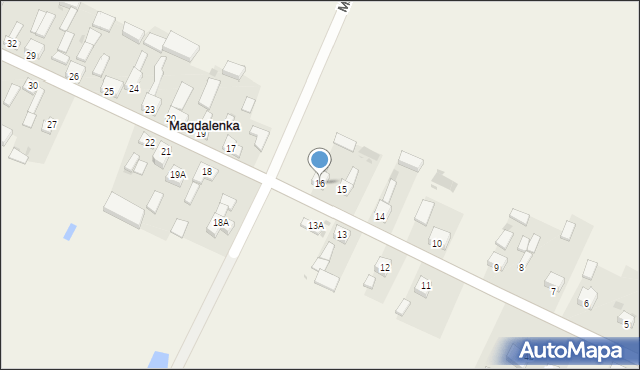 Magdalenka, Magdalenka, 16, mapa Magdalenka