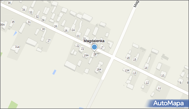 Magdalenka, Magdalenka, 18, mapa Magdalenka