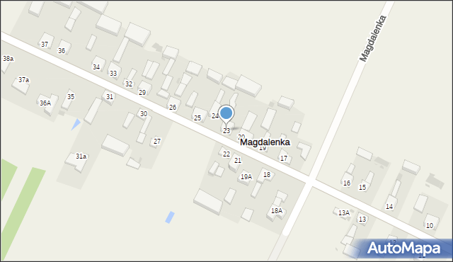 Magdalenka, Magdalenka, 23, mapa Magdalenka