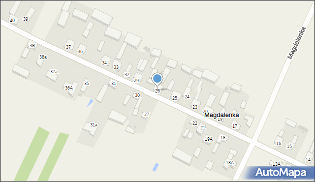 Magdalenka, Magdalenka, 26, mapa Magdalenka