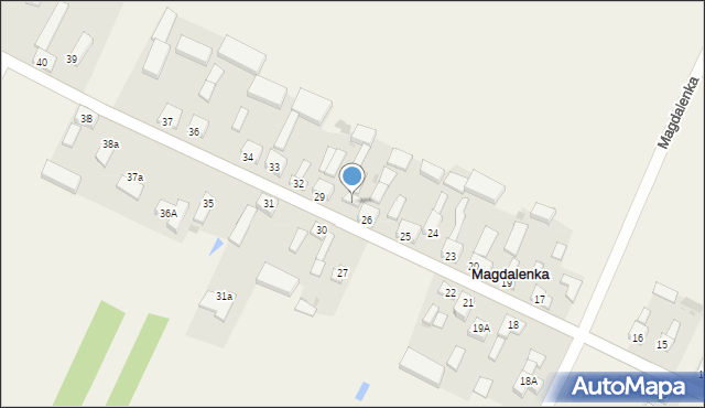 Magdalenka, Magdalenka, 28, mapa Magdalenka