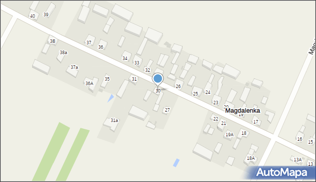 Magdalenka, Magdalenka, 30, mapa Magdalenka