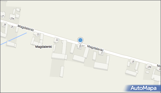 Magdalenki, Magdalenki, 21, mapa Magdalenki