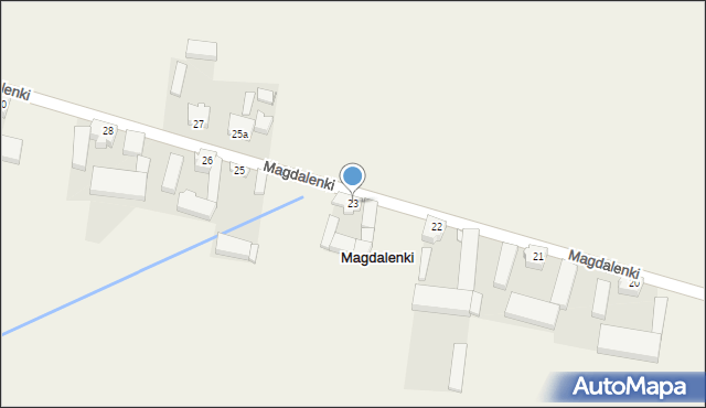 Magdalenki, Magdalenki, 23, mapa Magdalenki