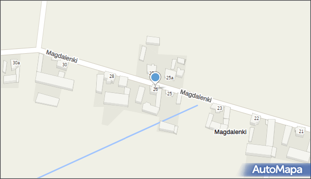 Magdalenki, Magdalenki, 26, mapa Magdalenki