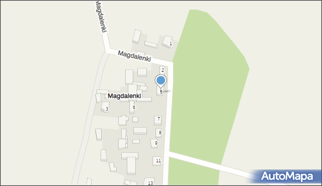 Magdalenki, Magdalenki, 5, mapa Magdalenki