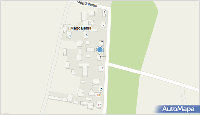 Magdalenki, Magdalenki, 9, mapa Magdalenki