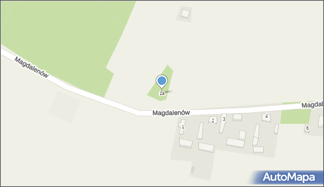 Magdalenów, Magdalenów, 1a, mapa Magdalenów