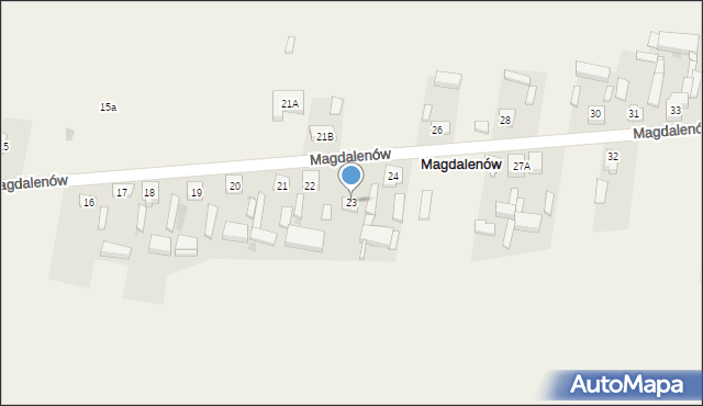 Magdalenów, Magdalenów, 23, mapa Magdalenów