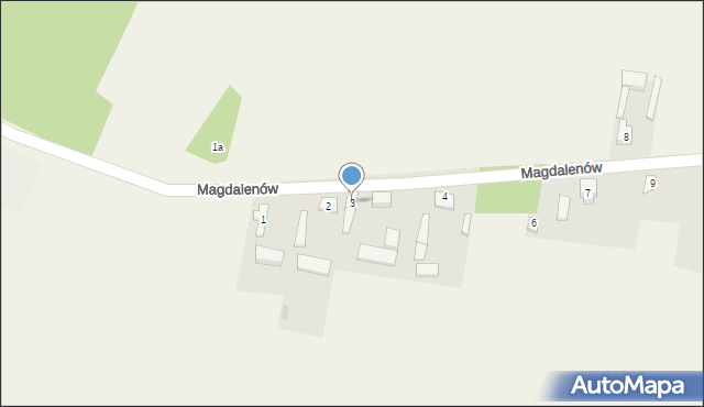 Magdalenów, Magdalenów, 3, mapa Magdalenów