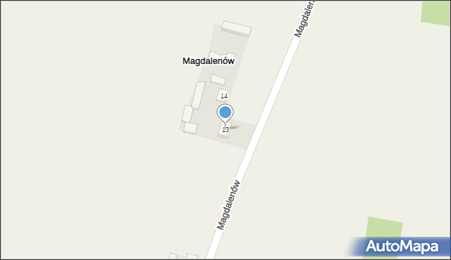 Magdalenów, Magdalenów, 13, mapa Magdalenów