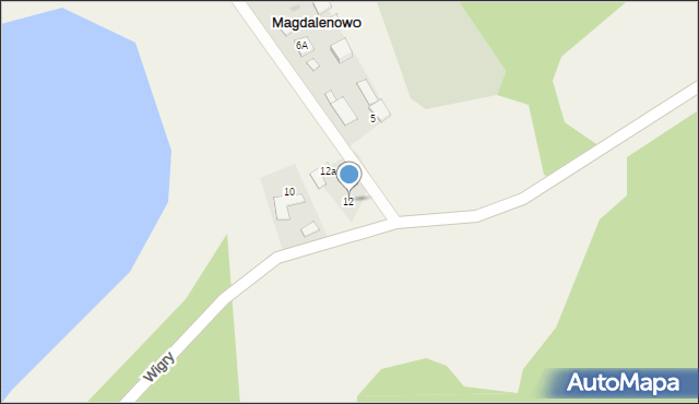 Magdalenowo, Magdalenowo, 12, mapa Magdalenowo