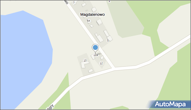 Magdalenowo, Magdalenowo, 12a, mapa Magdalenowo