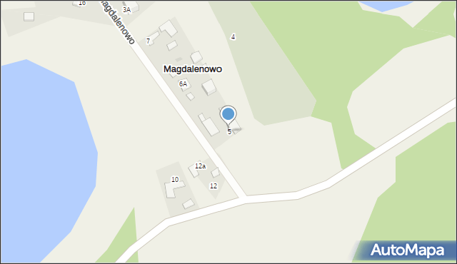 Magdalenowo, Magdalenowo, 5, mapa Magdalenowo