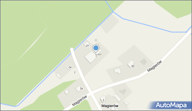 Magierów, Magierów, 1, mapa Magierów