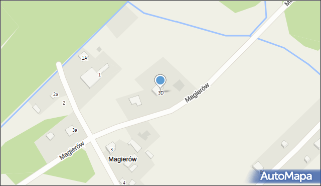 Magierów, Magierów, 3D, mapa Magierów