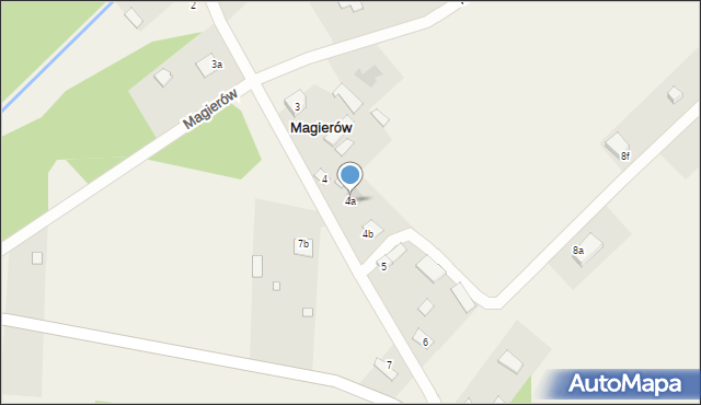 Magierów, Magierów, 4a, mapa Magierów