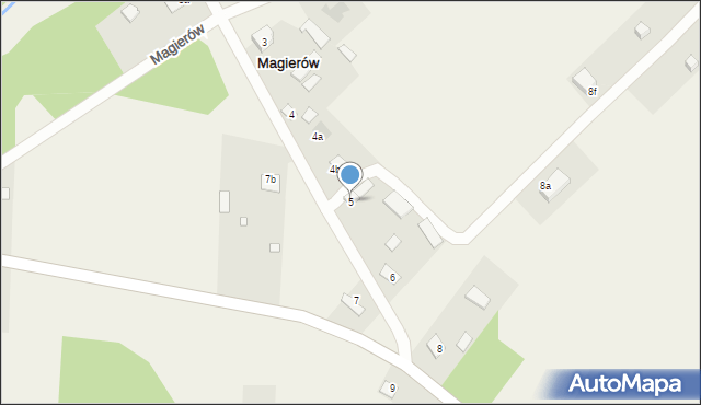 Magierów, Magierów, 5, mapa Magierów