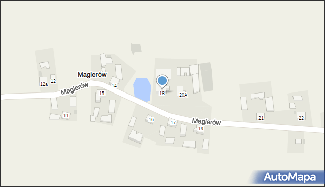 Magierów, Magierów, 18, mapa Magierów