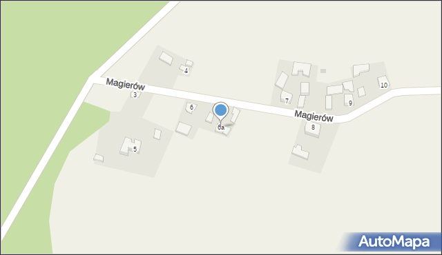 Magierów, Magierów, 6a, mapa Magierów