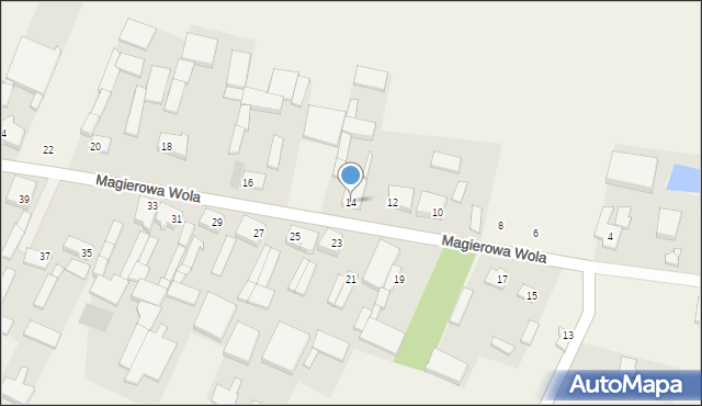 Magierowa Wola, Magierowa Wola, 14, mapa Magierowa Wola