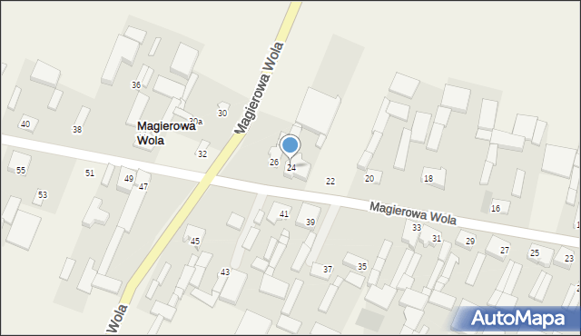 Magierowa Wola, Magierowa Wola, 24, mapa Magierowa Wola