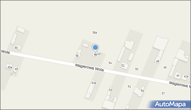 Magierowa Wola, Magierowa Wola, 56, mapa Magierowa Wola