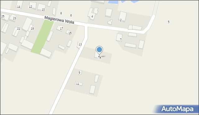 Magierowa Wola, Magierowa Wola, 7a, mapa Magierowa Wola