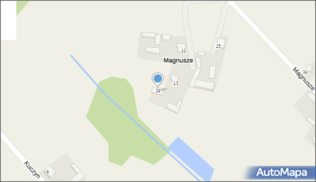 Magnusze, Magnusze, 14, mapa Magnusze