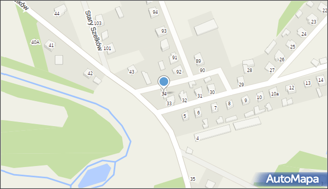 Magnuszew Duży, Magnuszew Duży, 34, mapa Magnuszew Duży