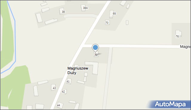 Magnuszew Duży, Magnuszew Duży, 39, mapa Magnuszew Duży