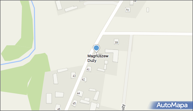 Magnuszew Duży, Magnuszew Duży, 40, mapa Magnuszew Duży