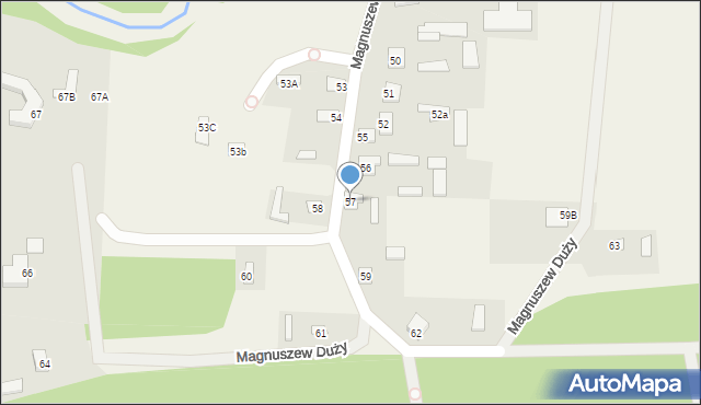 Magnuszew Duży, Magnuszew Duży, 57, mapa Magnuszew Duży