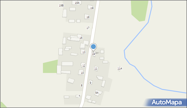 Magnuszew Mały, Magnuszew Mały, 14, mapa Magnuszew Mały