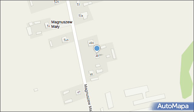 Magnuszew Mały, Magnuszew Mały, 49, mapa Magnuszew Mały