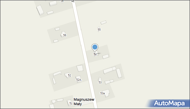 Magnuszew Mały, Magnuszew Mały, 54, mapa Magnuszew Mały