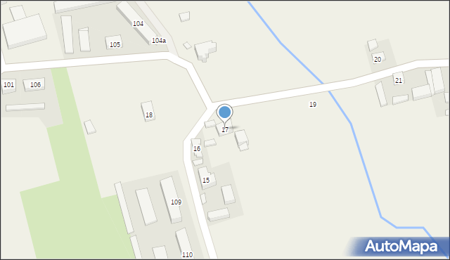 Magnuszewice, Magnuszewice, 17, mapa Magnuszewice
