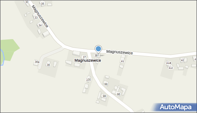 Magnuszewice, Magnuszewice, 39, mapa Magnuszewice