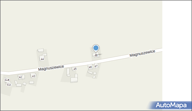 Magnuszewice, Magnuszewice, 48, mapa Magnuszewice