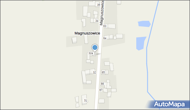 Magnuszowice, Magnuszowice, 33, mapa Magnuszowice