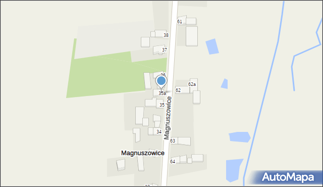 Magnuszowice, Magnuszowice, 35a, mapa Magnuszowice