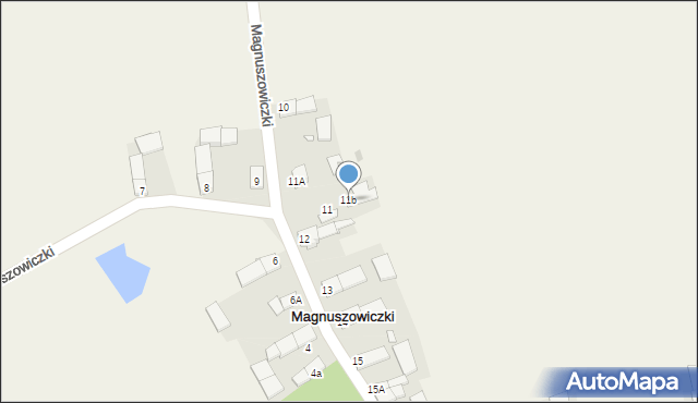 Magnuszowiczki, Magnuszowiczki, 11b, mapa Magnuszowiczki