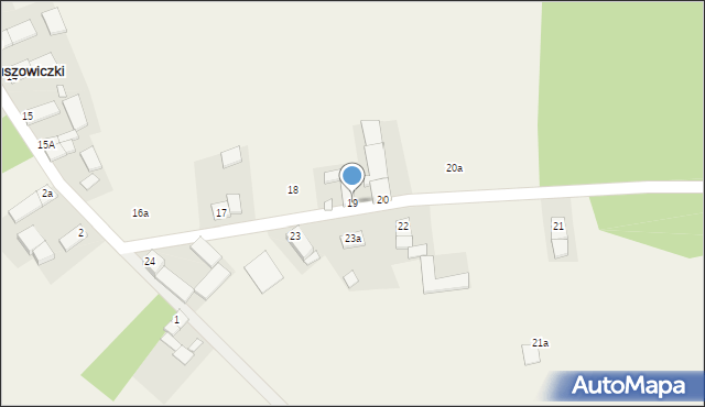 Magnuszowiczki, Magnuszowiczki, 19, mapa Magnuszowiczki
