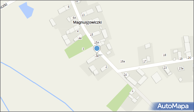 Magnuszowiczki, Magnuszowiczki, 2a, mapa Magnuszowiczki