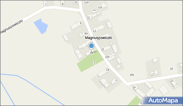 Magnuszowiczki, Magnuszowiczki, 4a, mapa Magnuszowiczki