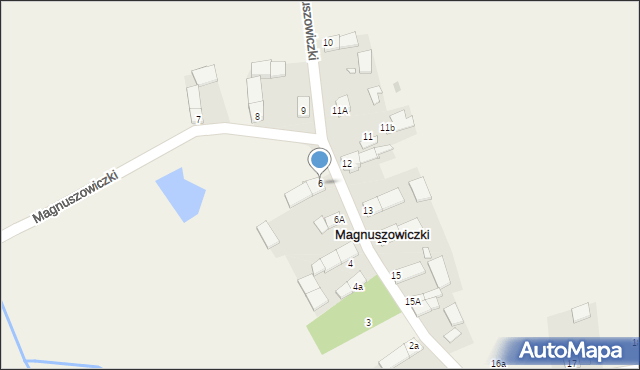 Magnuszowiczki, Magnuszowiczki, 6, mapa Magnuszowiczki