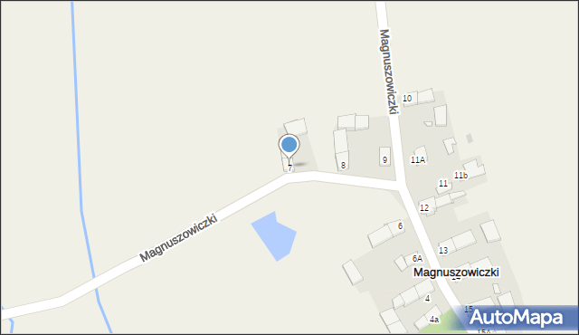 Magnuszowiczki, Magnuszowiczki, 7, mapa Magnuszowiczki